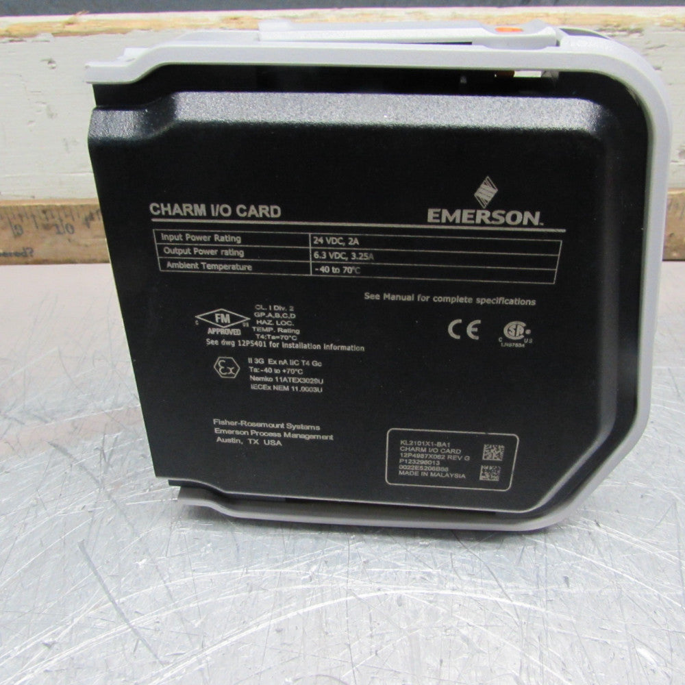 Emerson CIOC , DeltaV CHARM I/O CARD, 24 VDC, GOOD TAKEOUT! MAKE OFFER!