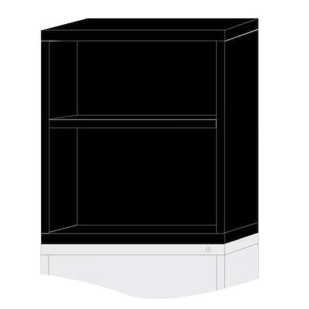 Lyon Kkn35303010500n Modshelfcab,31"X30"X28 1/4",Black,2Shlv