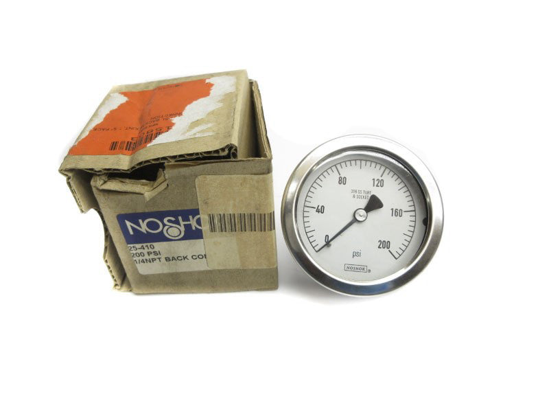 NOSHOK 25-410 0-200PSI 1/4" NSMP