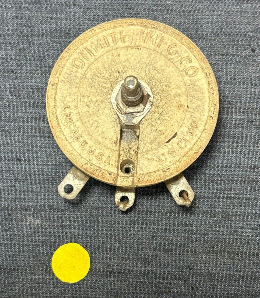 OHMITE RHEOSTAT POTENTIOMETER MODEL K NO. 0452