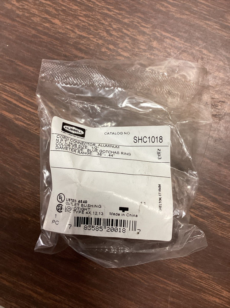 Hubbell 1/2" Aluminum Cord Grip SHC1018