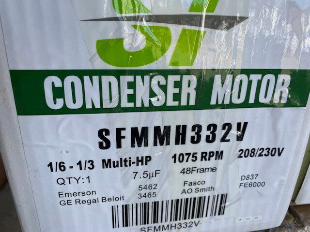 Trane SFMMH332V Condenser Motor (NEW)
