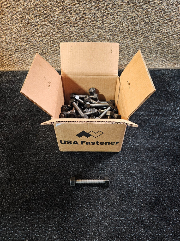 (QTY 48) 5/8"-11 x 4-3/4" A193 B7 Studs Plain, End to End, w/ 2-2H Nuts Assembly