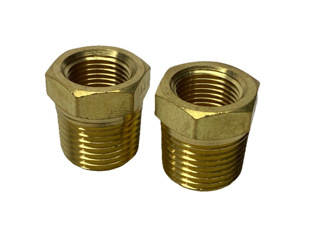 SMC KV-HB37-36 Hex Pipe Bushing 1-2 x 3/8" NPT LOT OF 2