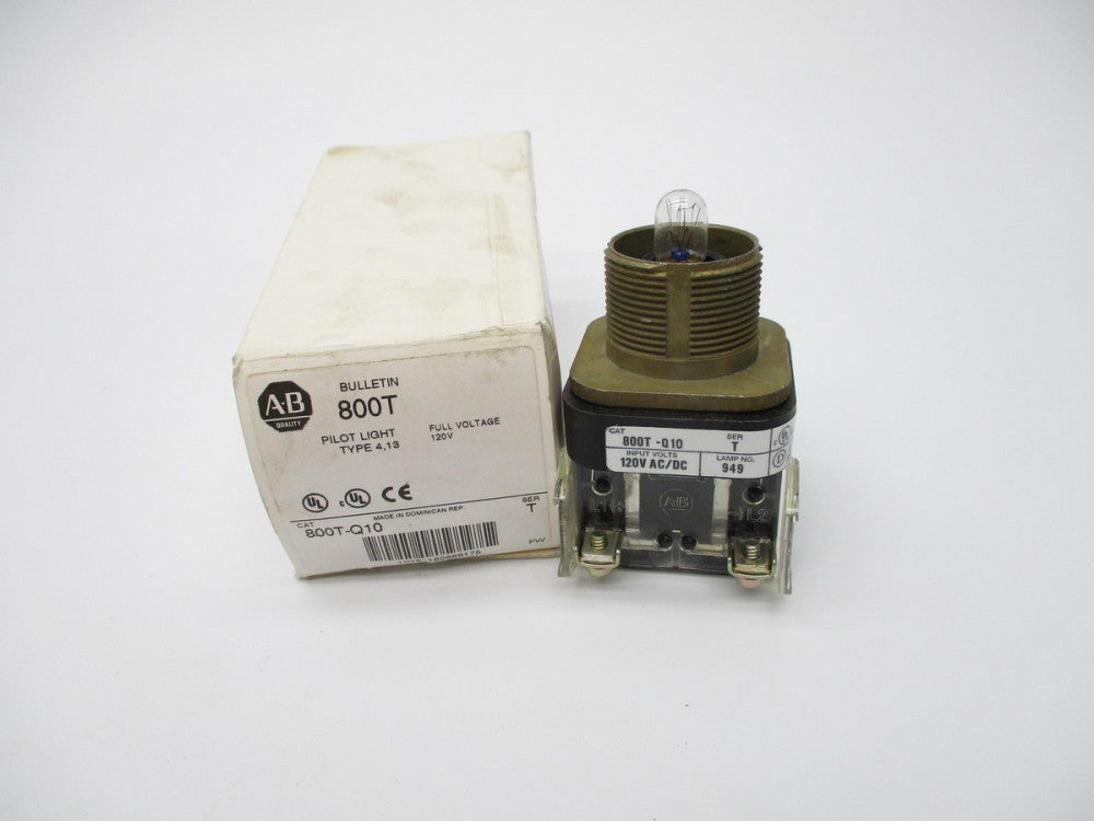 ALLEN BRADLEY 800T-Q10 SER. T 120VAC/DC (WH) NSMP