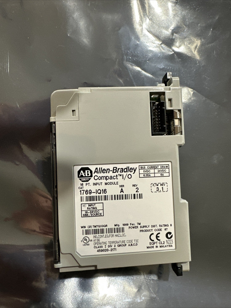 1769-IQ16 Plc Compactlogix 16 Point Input Module Rev. A,  3.1