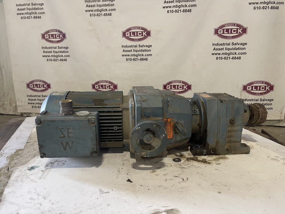 SEW?Eurodrive R47D26DV100M4 Varimot Inline Gear Drive / Speed Reducer (3?HP, ...