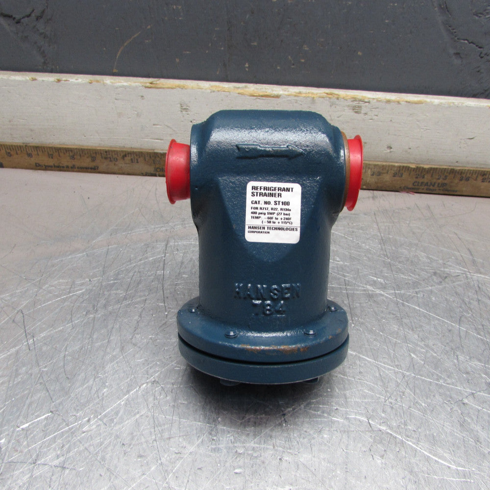 NEW! Hansen ST100 ,Refrigerant Strainer .400psi,  Ports 1" x 1-1/4", MAKE OFFER!