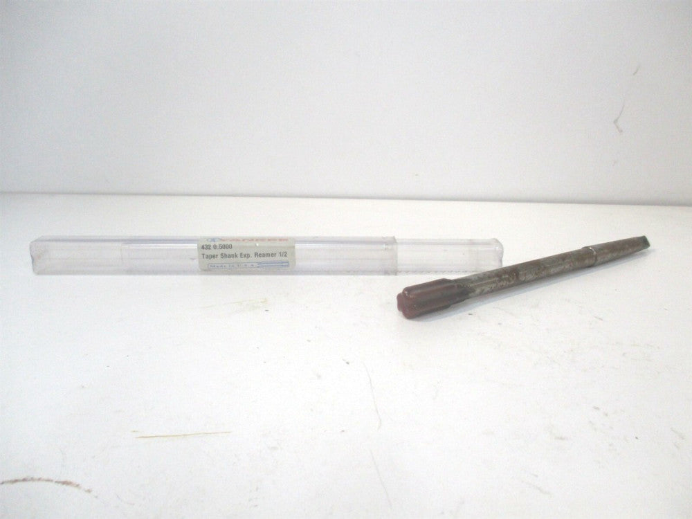 Yankee (432-0.5000) 1/2" x 1" x 8" OAL HSS RH Straight Expansion Reamer 