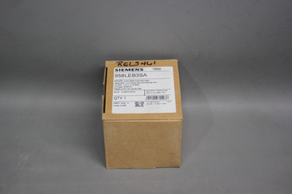 NEW SIEMENS SOLID STATE OVERLOAD RELAY 3UB8523-6EW2 958LEB3SA