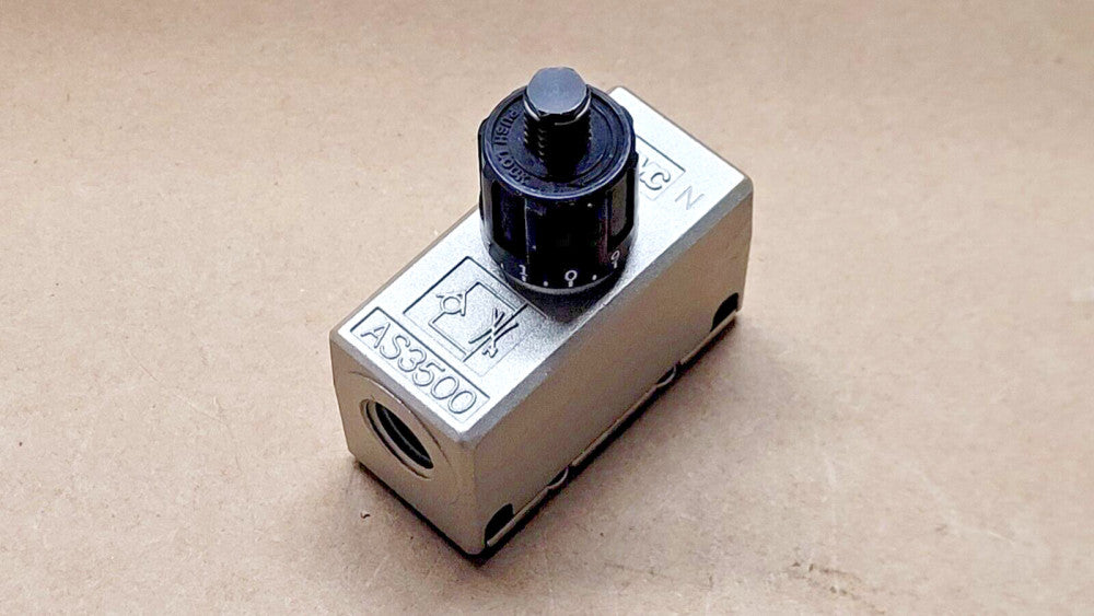 SMC AS3500-02 Pneumatic Air Flow Speed Control 1/4" NPT