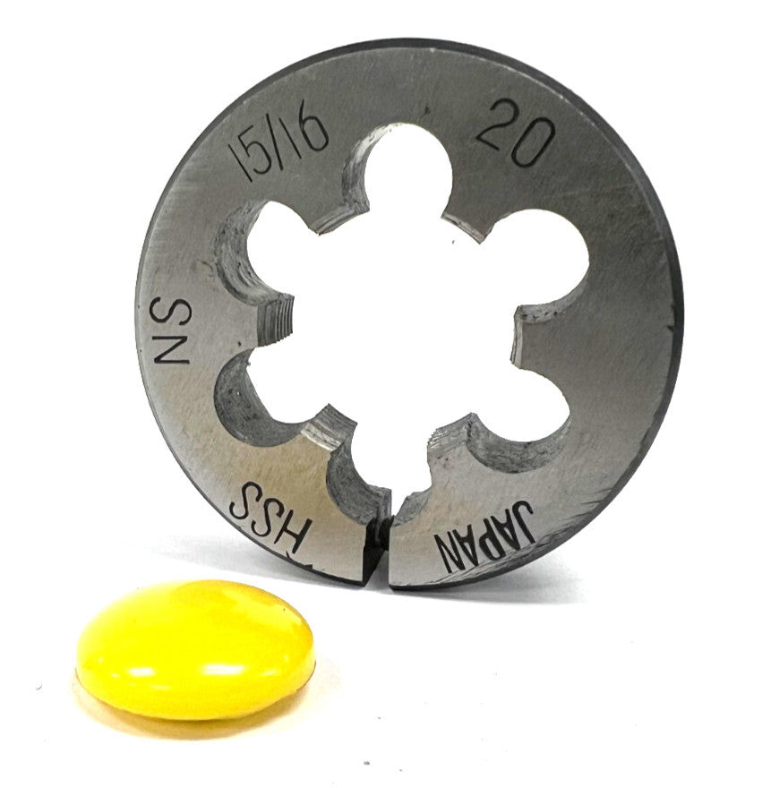 AROUND ADJUSTABLE DIE 15/16"-20NS HIGH SPEED STEEL