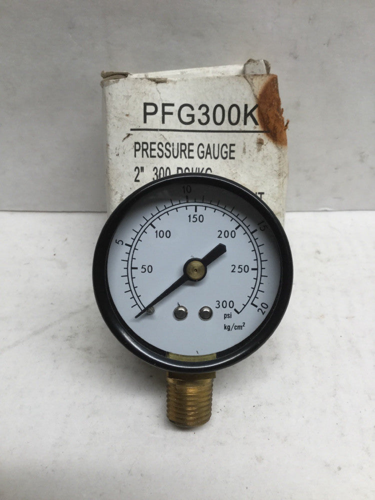 Proflo PFG300K Pressure Gauge 2” Diameter Dial 300 PSI/KG 1/4” NPT