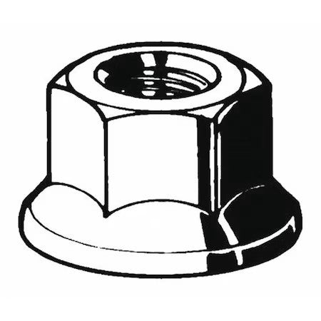 Zoro Select M11590.050.0001 Lock Nut, M5-0.80, Steel, Class 8, Zinc Plated, 5