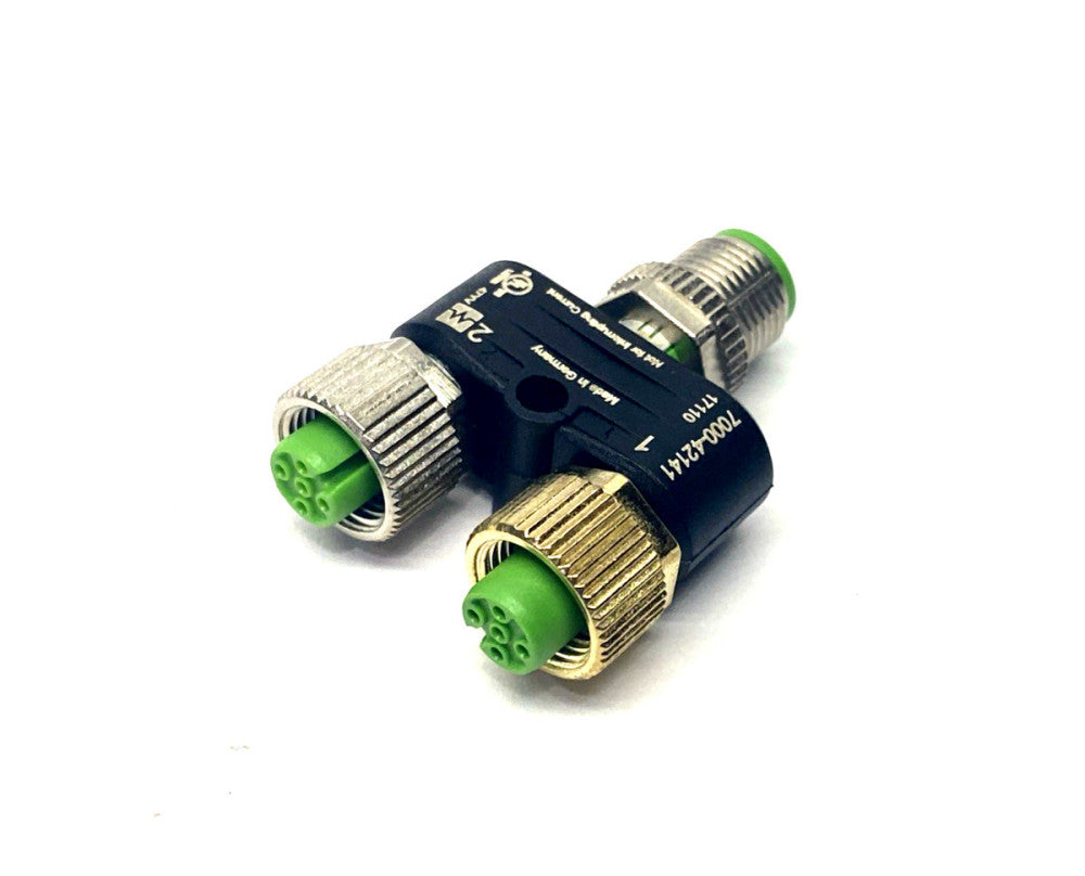 Murr Elektronik 7000-42141-0000000 T-Coupler M12 5-Pin, Male To x2 Female