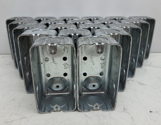 20 Pack Raco Single Gang Switch Box With 6 Knockouts 2-1/8"W New See Pictures