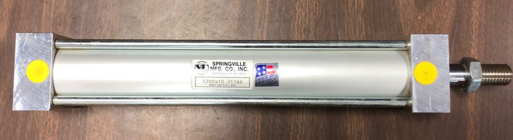 New Springville Mfg Co 31748 Air Cylinder I200X10 250 PSI AIR