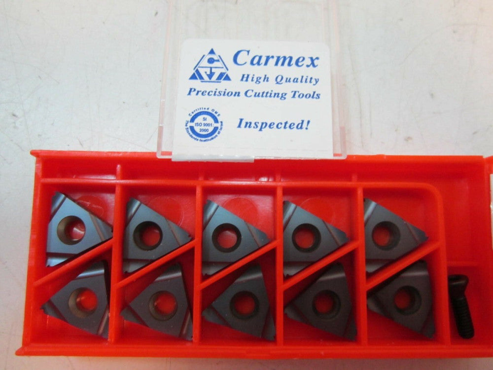 Carmex (16 IR 56 UN BMA) Carbide Thread Turning Inserts New - Lot of 10 