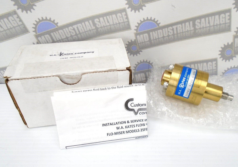CUSTOM - W.A. Kates - 25FB2 - MINI-FLO REGULATOR - 5 GPH - 3/20 - (NEW in BOX)