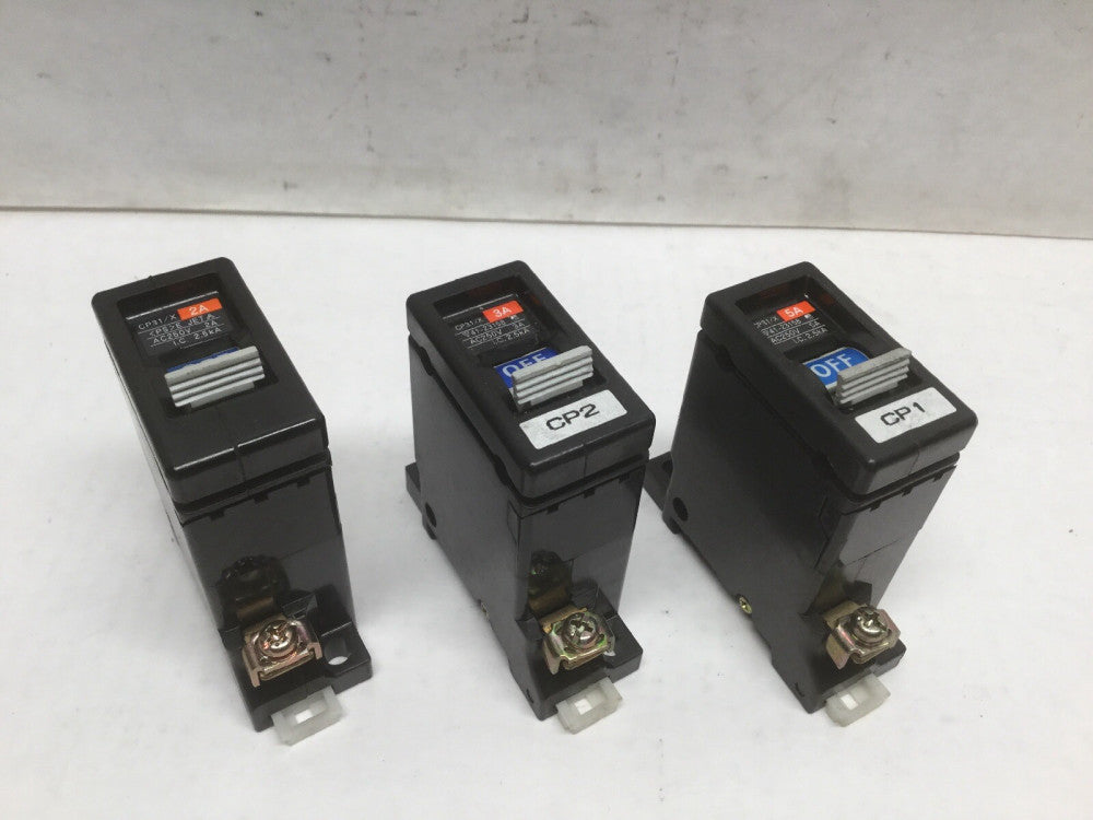 FUJI Electric CP31/X 2A, 3A & 5A Circuit Breaker / Protector AC250V