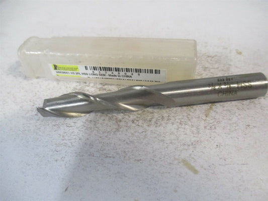 (720-1219) 3/8" x 1-1/2" x 3/8" x 3-1/4" OAL 2 Flute HSS Square End Mill 