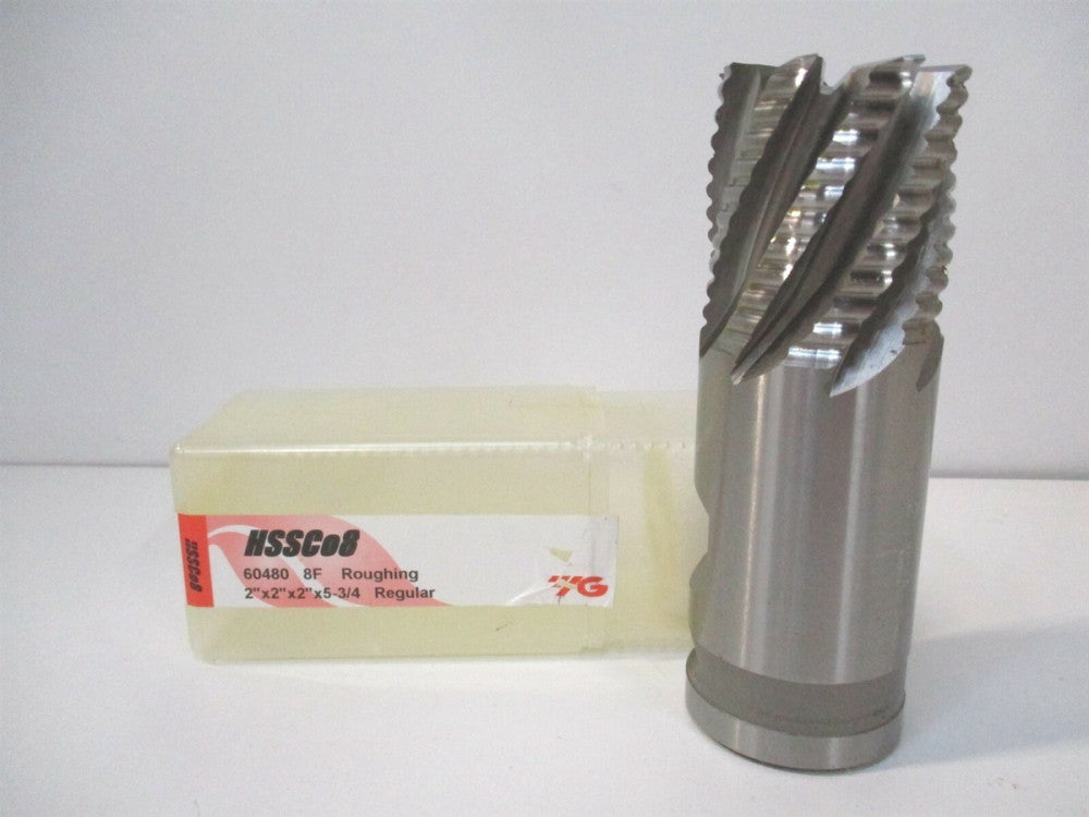 YG-1 (60480) 2" x 2" x 2" x 5-3/4" OAL HSS RH Roughing Square End Mill 