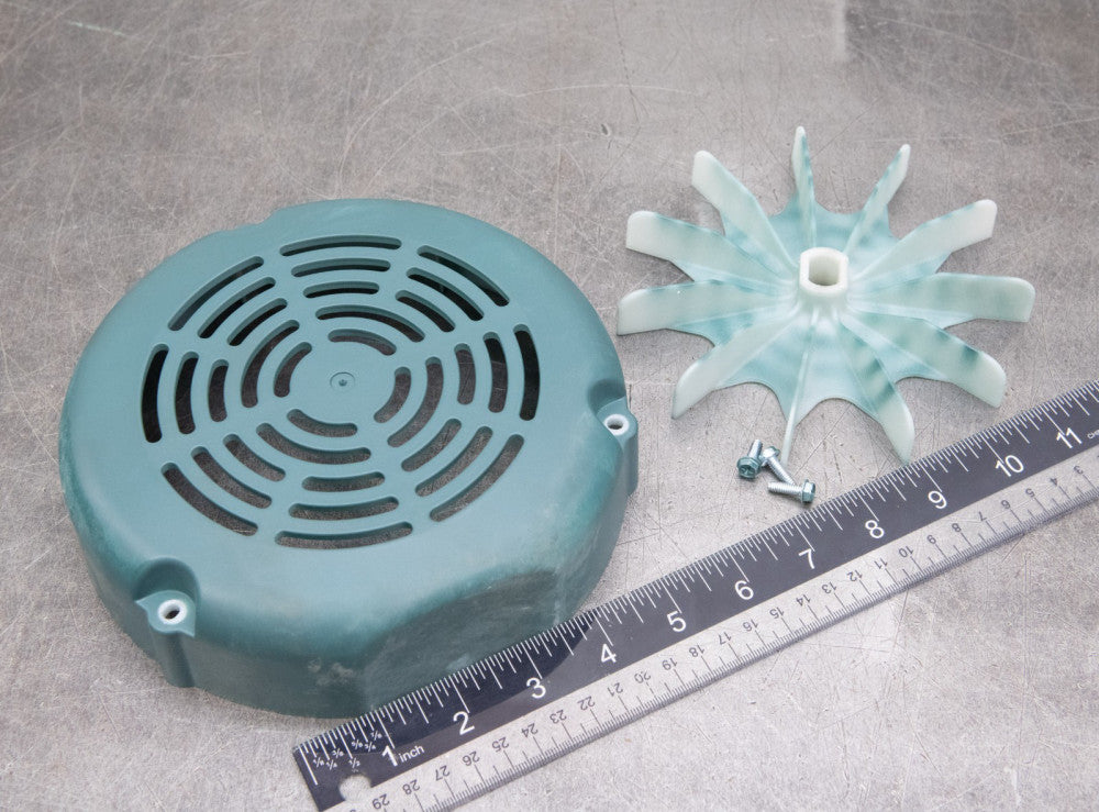 Leeson Electric Motor Rear Plastic Fan, Cover Guard & Screws 56 Frame