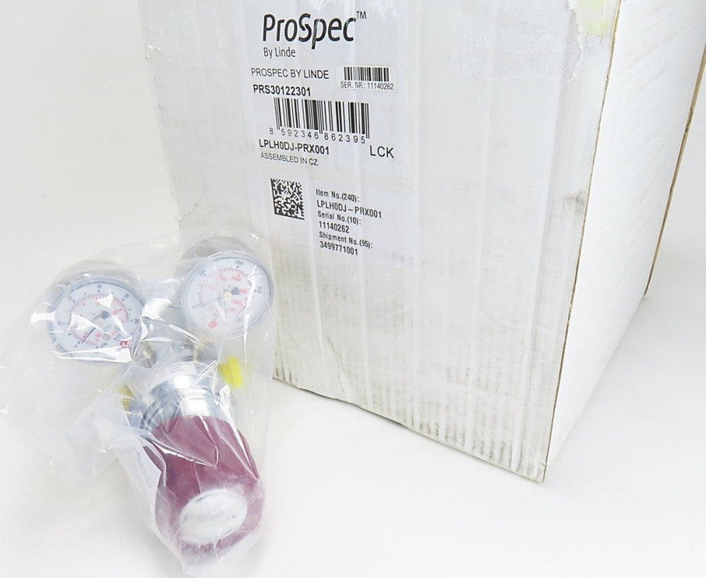 Linde PRS30122301 ProSpec Non-Corrosive Gas Regulator Inlet 4000PSI-100PSI NIB