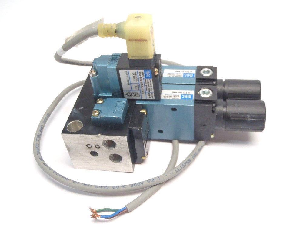 MAC Valves PR92C-M0AB (2) & 35A-B00-DDAJ-1KD Solenoid Valve Assembly