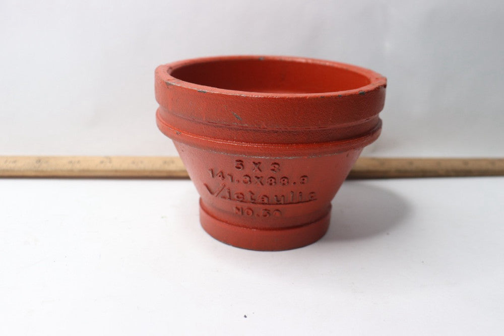 Vict. Grooved Reducer Orange 5" x 3"