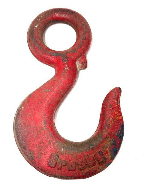 VINTAGE CROSBY HEAVY DUTY 11-TON EYE HOIST HOOK