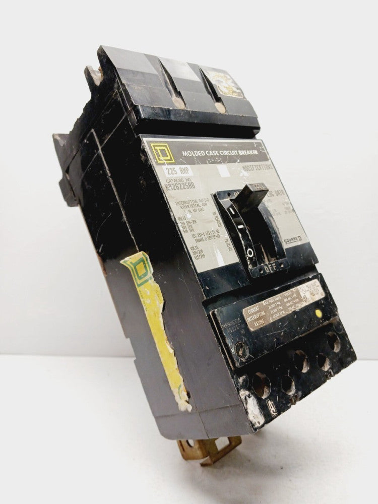 SQUARE D 26225AB 225 AMP I-LINE CIRCUIT BREAKER 2 POLE 600 VAC 25KA (FLAW)