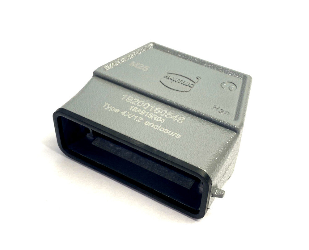 Harting 19200160546 Connector Hood Side Entry HC 2 Pegs M25, Han 16A-gs-M25
