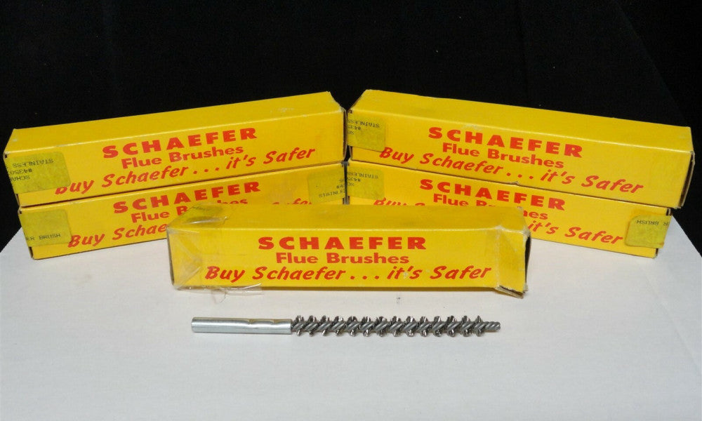 SCHAEFER (LOT of 5) 7/16" STAINLESS STEEL CONDENSER BRUSHES - NEW in BOX 43507
