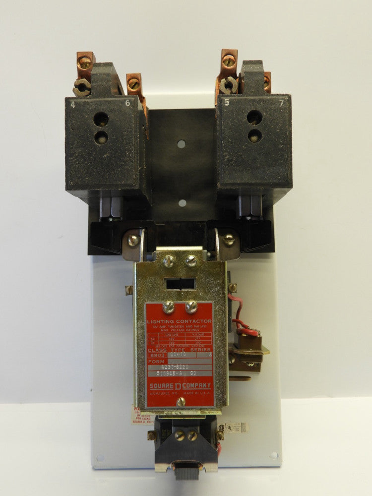 NOS Square D 8903 QO-10 4237-S220 Lighting Contactor 480V AC, 250V DC 100 Amp