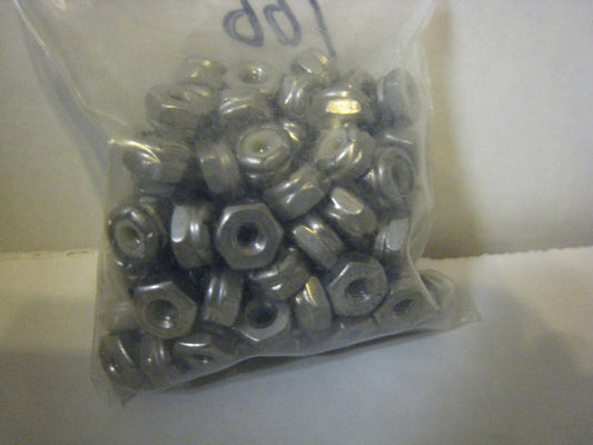 100 PCS 304 Stainless Steel Nylock Self-Locking Nylon Insert Hex  Nuts 6-32 USA
