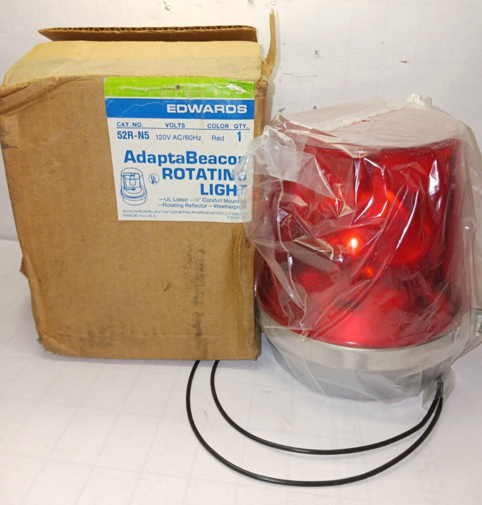 NEW EDWARDS 52R-N5 ADAPTABEACON ROTATING LIGHT 120 VAC 60 HZ