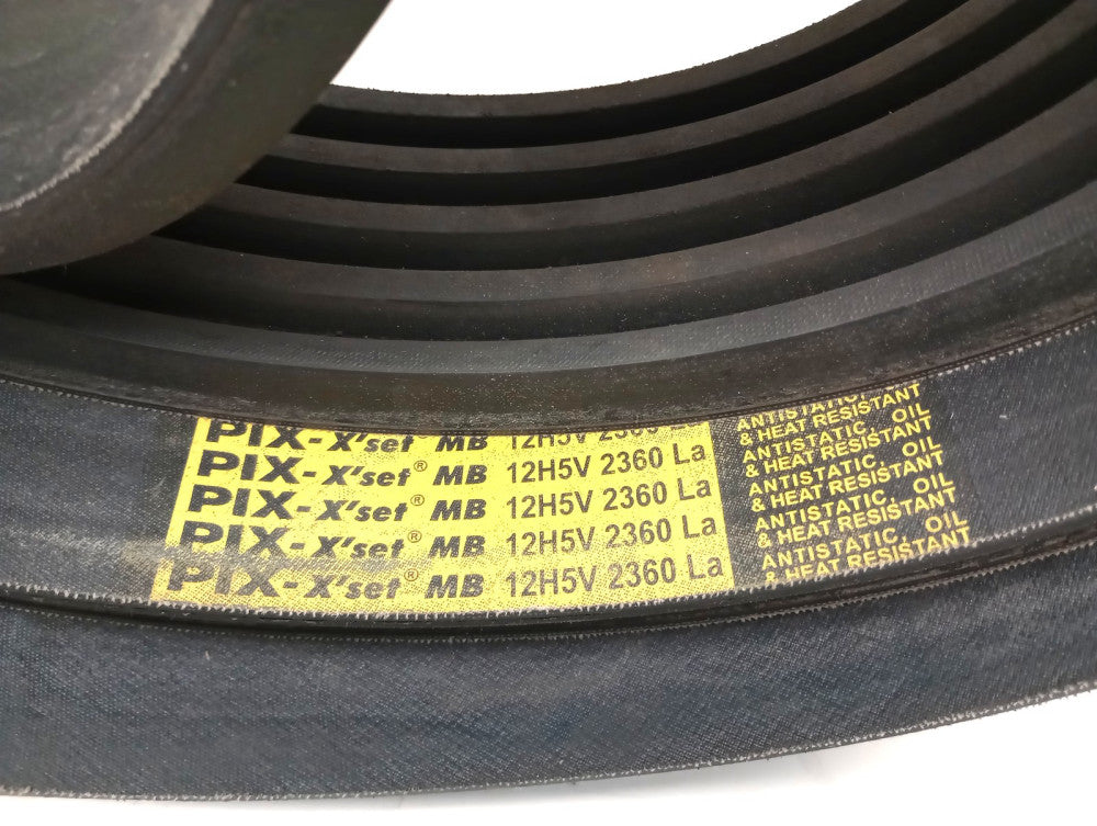Pix-x'set MB 12H5V 2360 La V-Belt 5 Groove Wedge Banded MB12H5V2360La