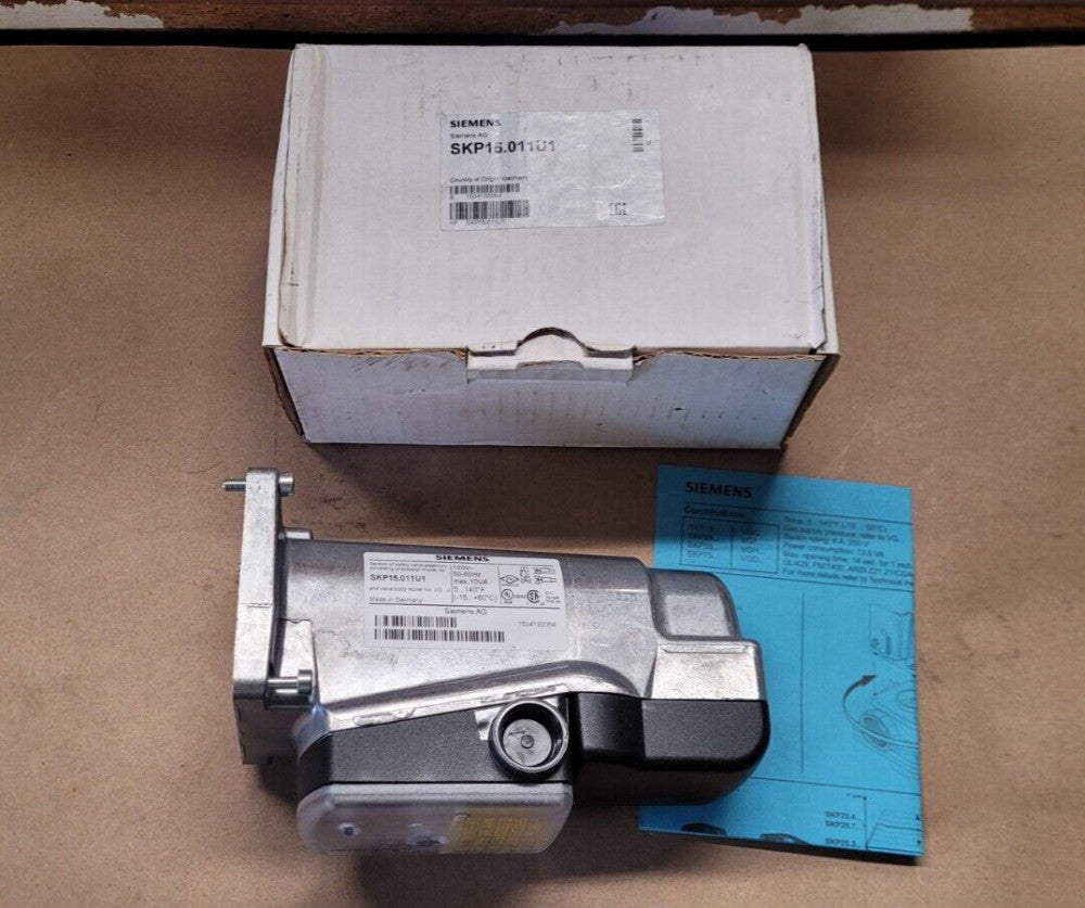 Siemens SKP15.011U1 120VAC Gas Valve Actuator