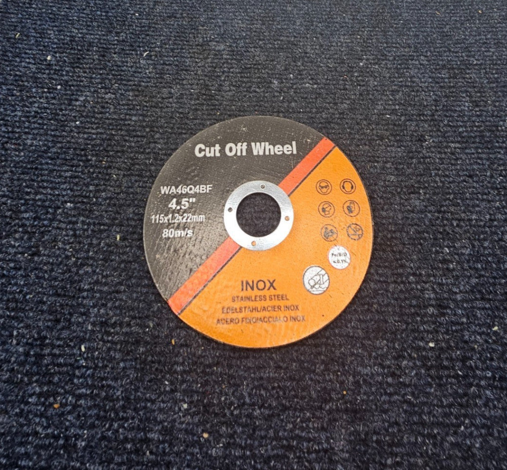 (QTY 21) INOX WA46Q4BF: Stainless Steel 4-1/2" Cut Off Wheel Cutting Discs 80m/s