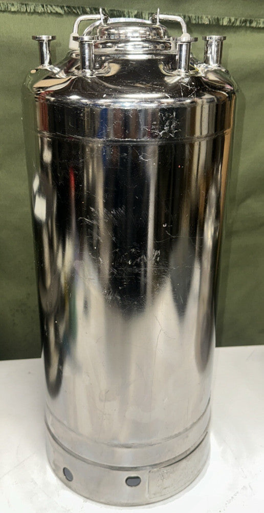 Alloy Products SS Skirt Pharmaceutical/Hygienic Pressure Vessel Tank "Milk Jug"