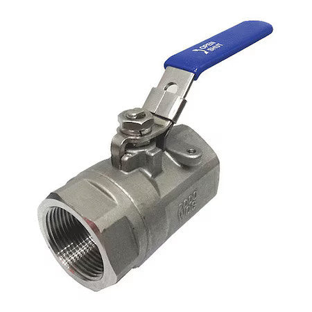 Zoro Select 06Q221n06114 1-1/4" Fnpt Stainless Steel Ball Valve Inline