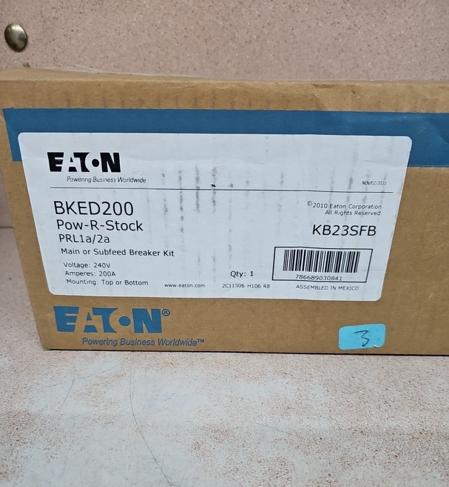 Cutler Hammer BKED200 Main Breaker Kit 3P 200A 240V 200 Amp SEE PICS