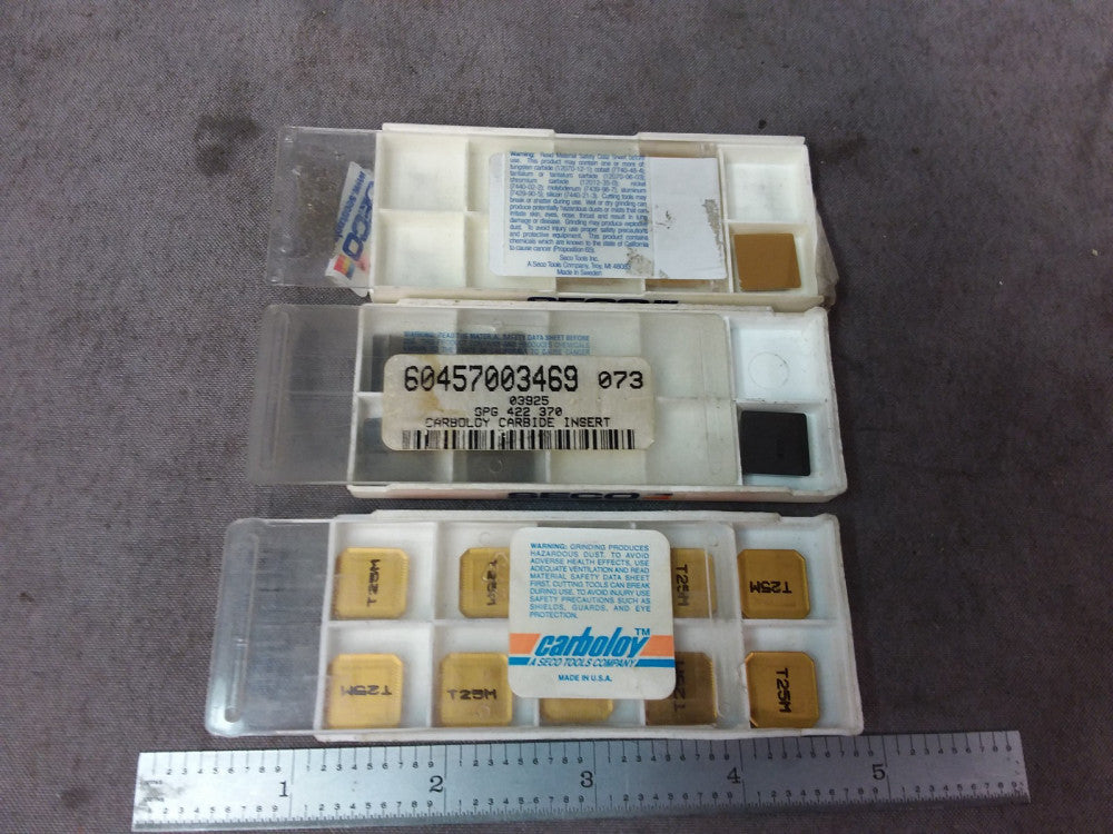 Lot 19x Seco Carboloy Carbide Insert Lathe Square SEKR SEKR1203FTN-ME13 SPG422