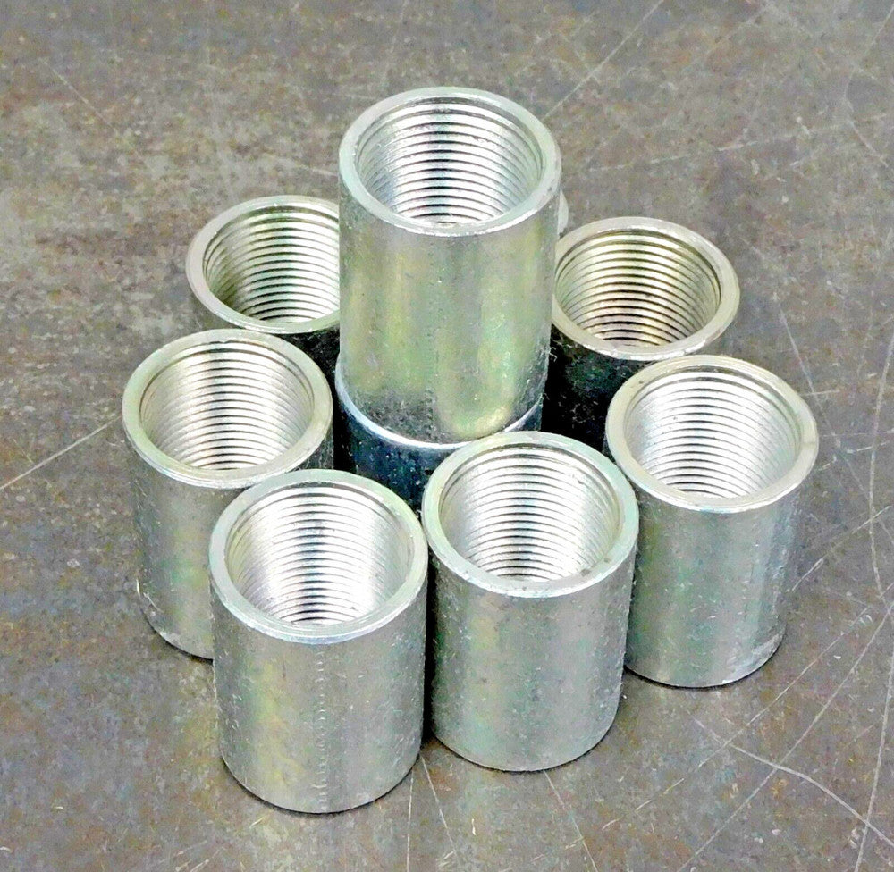 Unbranded - Steel Straight Pipe Coupling Conduit Connector 3/4in NPT Lot of Ten