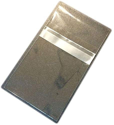 100 Clear Cello Bags 8 3/4 x 11 1/16 Inch (P), Resealable Tape Strip on Body ...