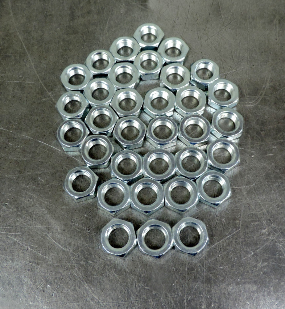 5/8" USS FineThread Hex Jam Nut Lot of Thirty Four (34)