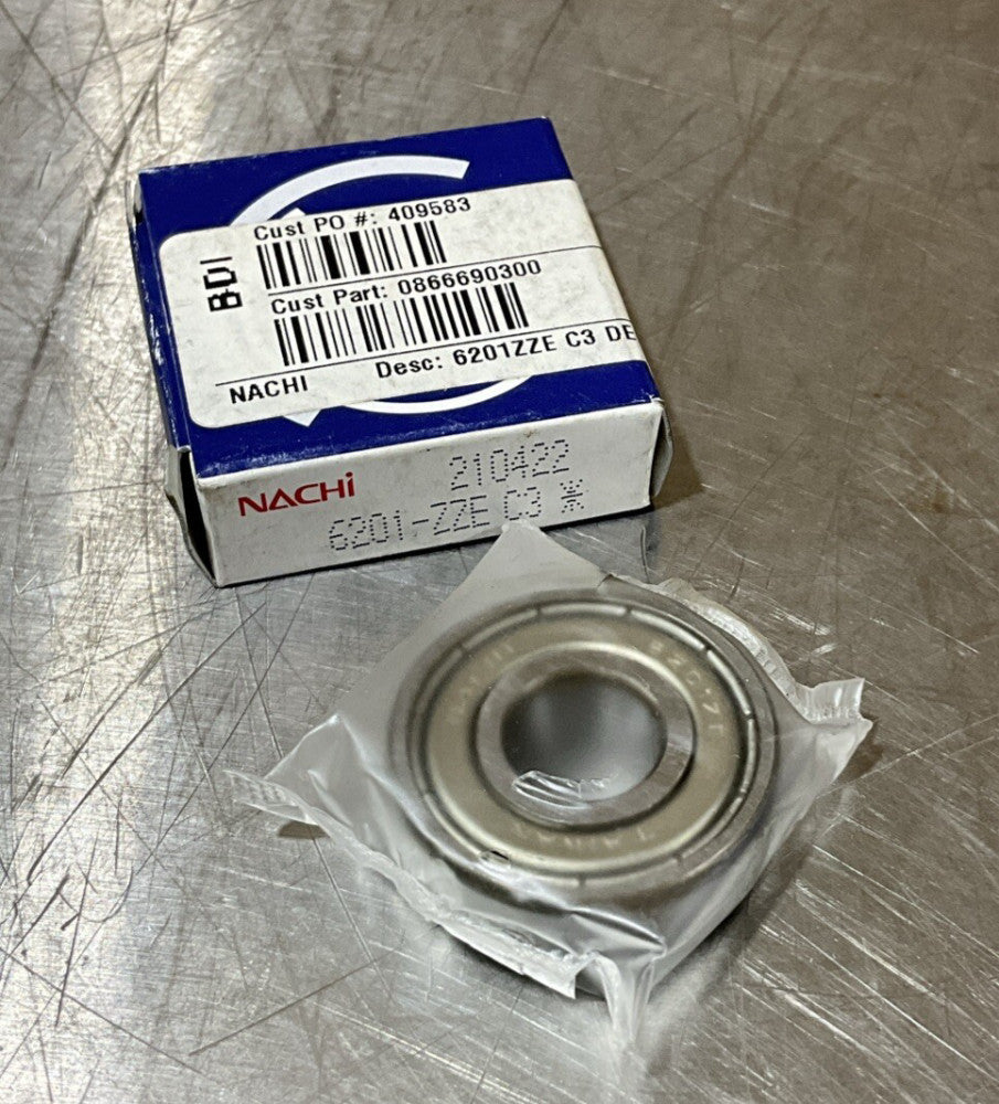 6201-ZZE C3 NACHI Brand Deep Groove Ball Bearing 6201ZZE