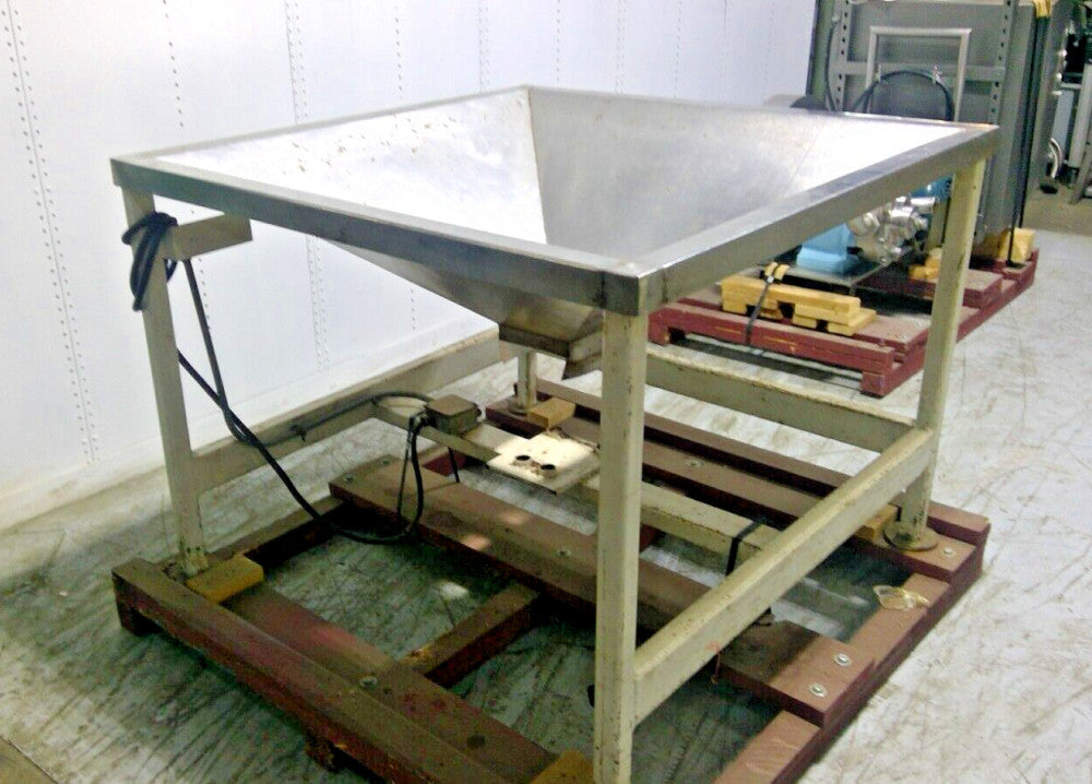 10ft³ Stainless Steel Open Top Unloading Hopper