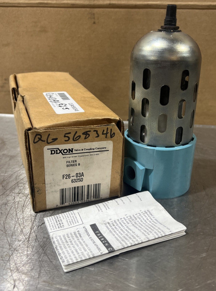 Dixon F26-03A, Wilkerson Standard Airline Filter, 3/8 in Port, NPT, Auto Drain